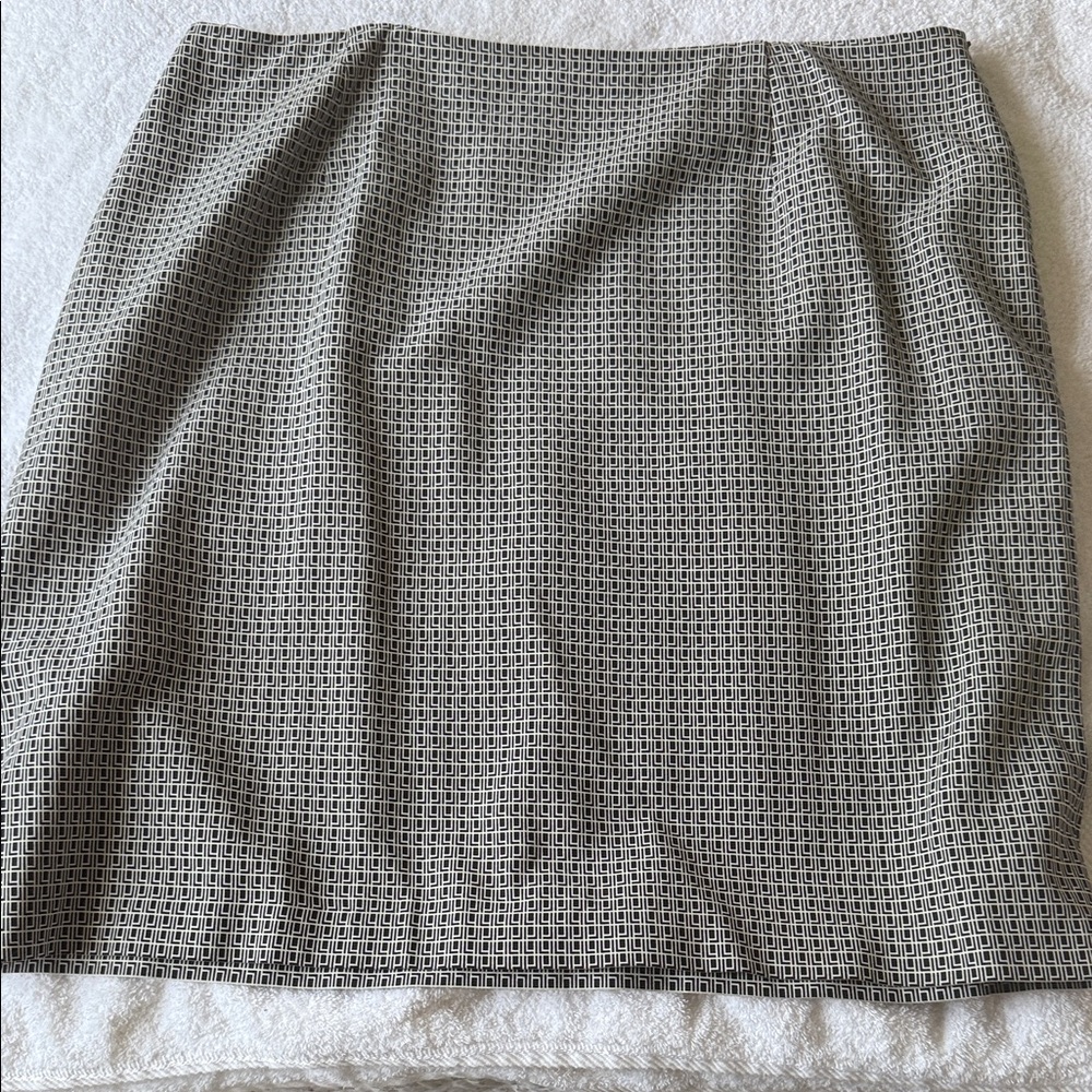 Alfani Black and White Midi Skirt